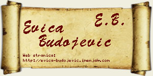 Evica Budojević vizit kartica